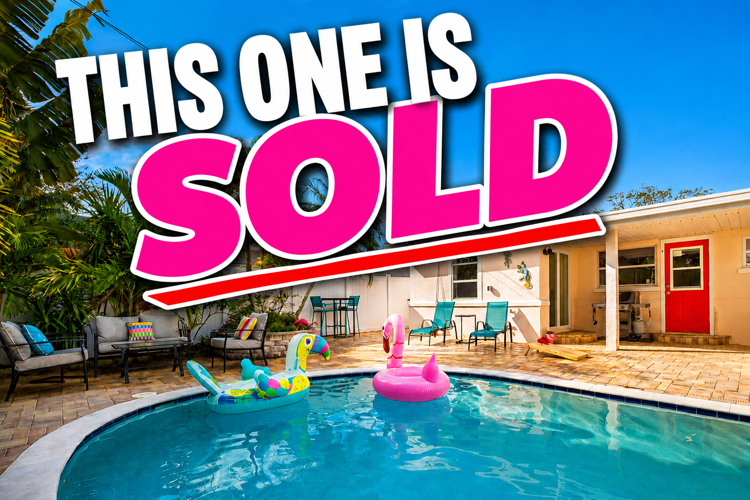 This Gulf Beach vacation rental is sold